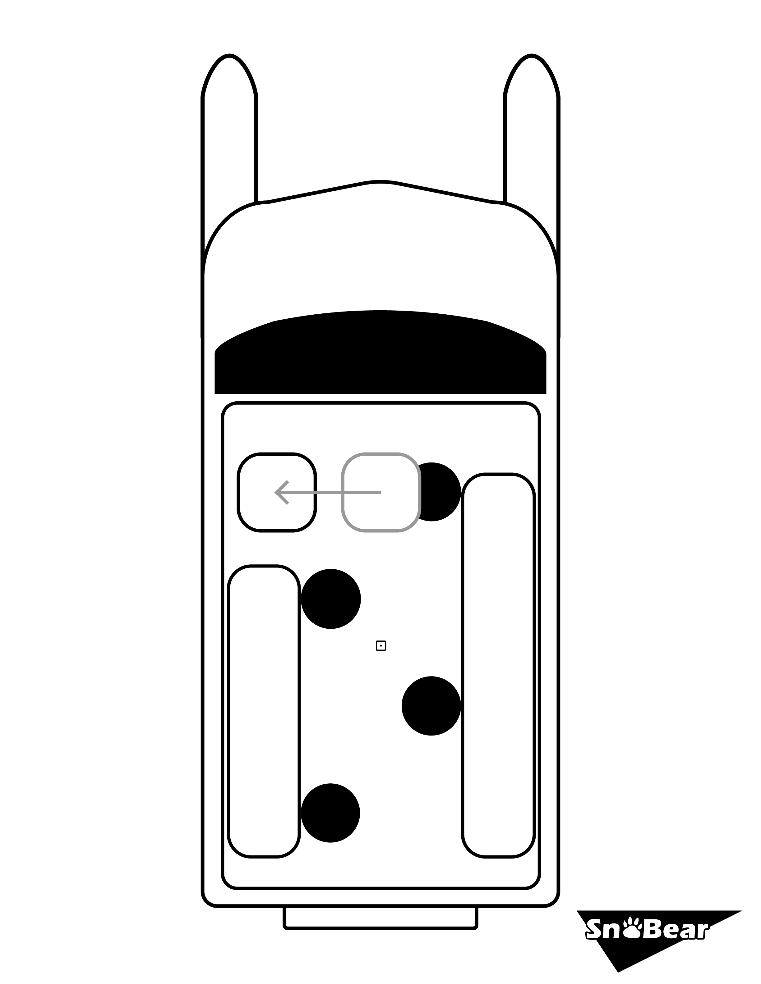 A black and white drawing of an old fashioned car.